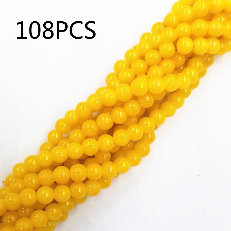 70/108pcs 8mm Glass Loose Beads DIY Handmade Accessories for Bracelet Necklace  Jewelry Making