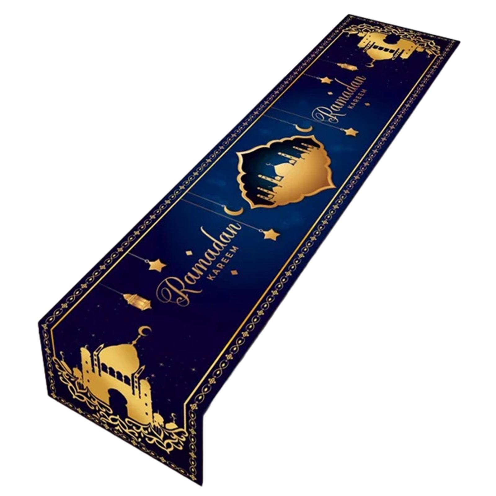 

Скатерть на Ид Мубарак Рамадан Украшение для дома Исламская мусульманская вечеринка Товары для ручной работы Дорожка для стола Сервировка стола 5