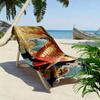 Gold Koi Fish & Waves Design A must-have beach towel for beach travel