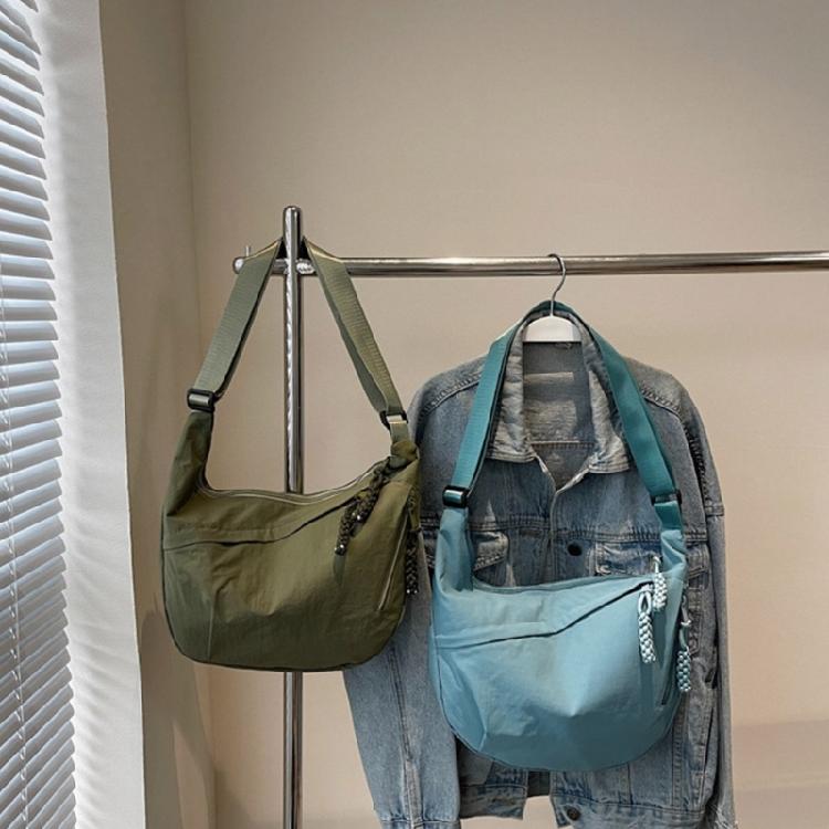 Crescent Bag for Women Men Crescent Shoulder Bag Retro Canvas Crossbody Bag Slouchy Corduroy Dumpling Bags Purses Gifts
