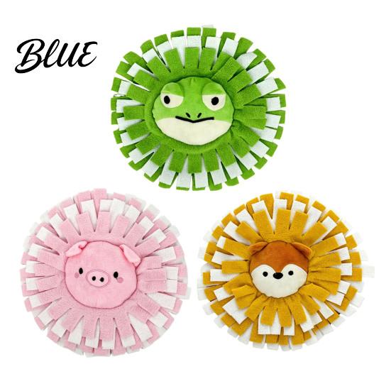 Dog Snuffle Mat Stimulation Cartoon Feeding Squeaky Paper Interactive with Crinkle Toy Brain Animal Design