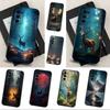 Cute Deer Animals For Samsung Galaxy A73,31,8,9,52,J7,22,Note,72,41,71,53,32,Soft Black Silicone Cover Case