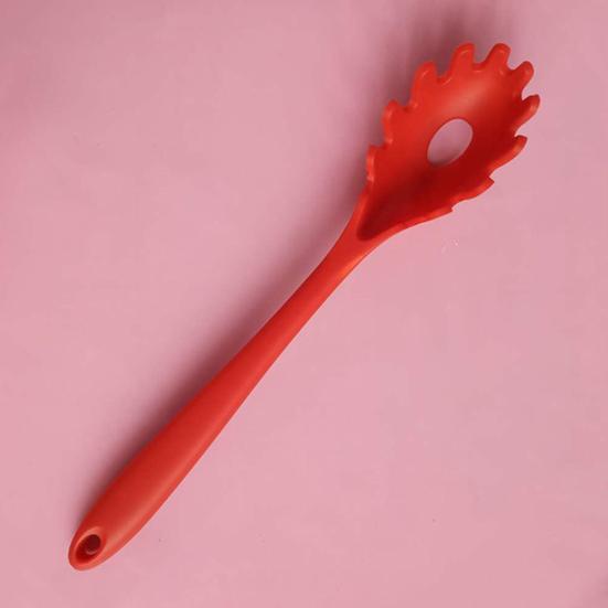 Silicone Pasta Fork Heat Resistant Noodle Spaghetti Strainer Server Spoon Tool Sale Goods