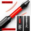 Red 6 Piece Set Suitable for Electric Drills Anti Slip Bits Magnetic Screwdriver Bit Set S2 Alloy Steel Impact Resistance Bits