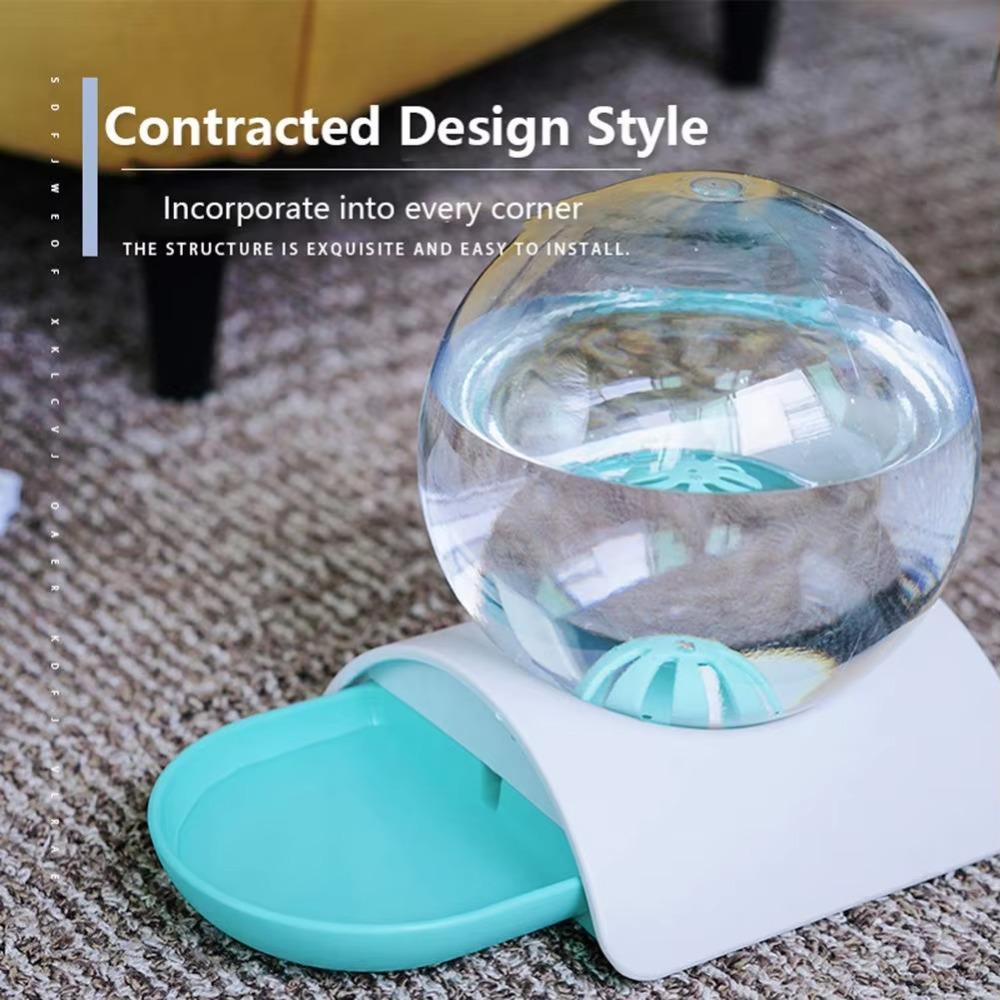 Snails Bubble Cat Water Bowl Automatic Water Dispenser Fountain For Cats Large Drinking Drink Bowl Drinker No Electricity 1.8L
