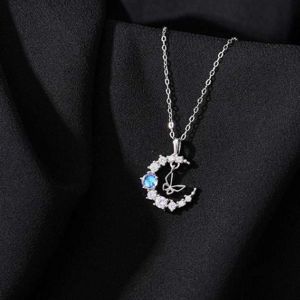Women's Accessories New Moon Drop Butterfly Necklace