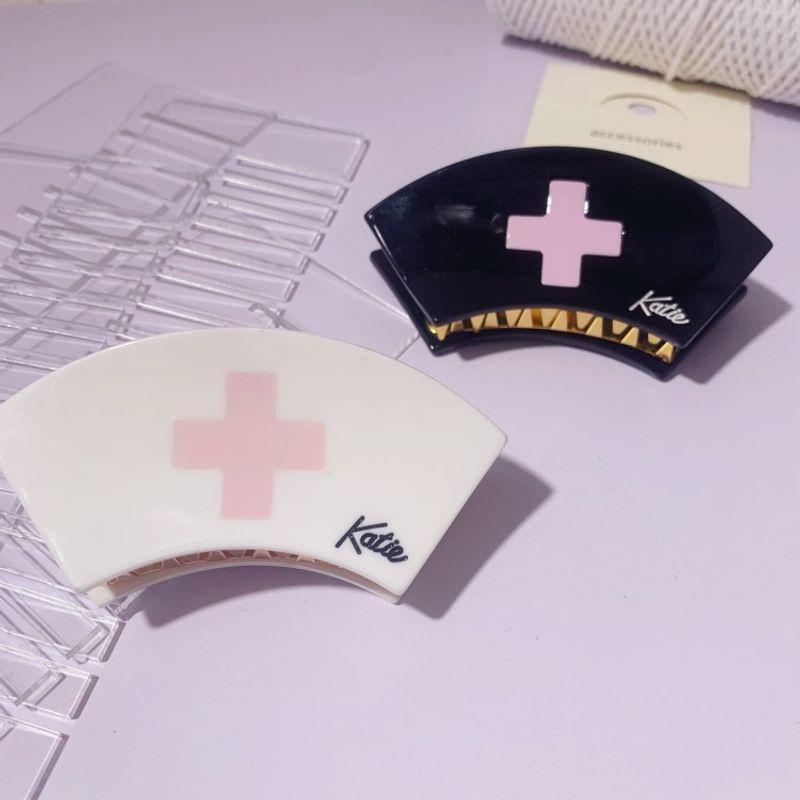 1pc Japanese TP same style nurse clip, cute girl loli hair clip, cross top clip, fashionable hair accessory