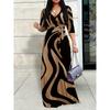 BITCED Fashion V-Neck 3/4 Sleeves  Casual Dresses