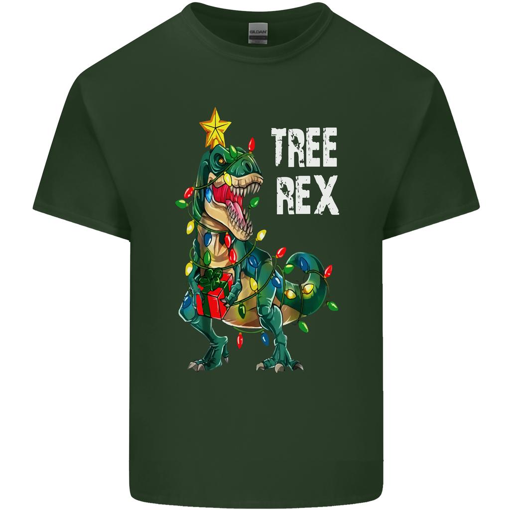 Tree Rex TRex Funny Christmas Dinosaur Unisexs Light Cotton TShirt