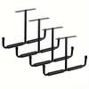 1/2/4Pcs Heavy Duty Garage Storage Hook Rack, Ceiling Installation for Hanging Ladders, Hoses, Wood & Bulky Items, Ideal