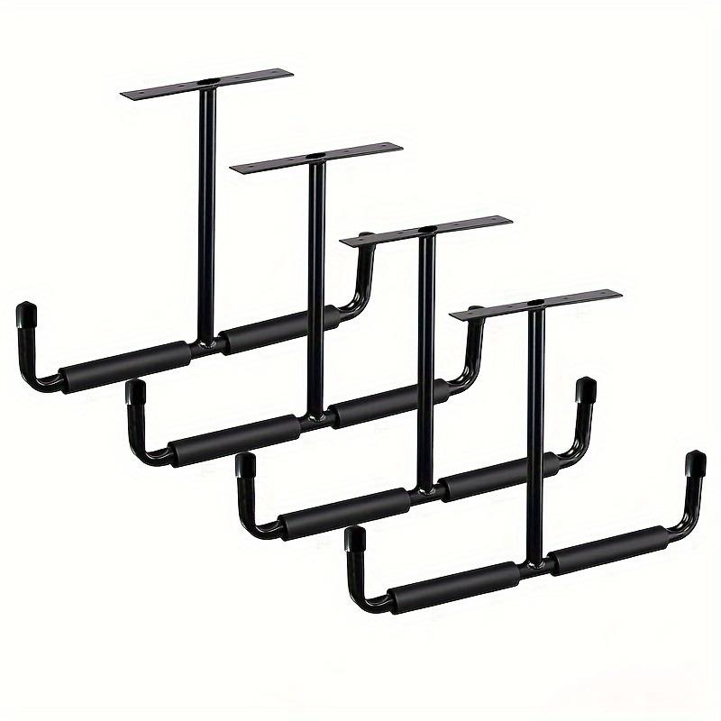 1/2/4Pcs Heavy Duty Garage Storage Hook Rack, Ceiling Installation for Hanging Ladders, Hoses, Wood & Bulky Items, Ideal