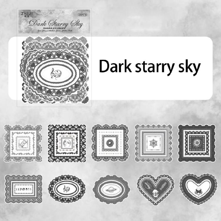 20 Sheets Landscape Sticker Stationery Sticker Scrapbook Sticker Decorative Sticker for Photocards Journal Decoration