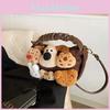 Cute Puppy Capybara Animal Plush Doll Crossbody Handbag For Playtime Girls