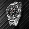 Watch Four-Piece Men'S Accessories Watch Necklace Bracelet Cross Necklace