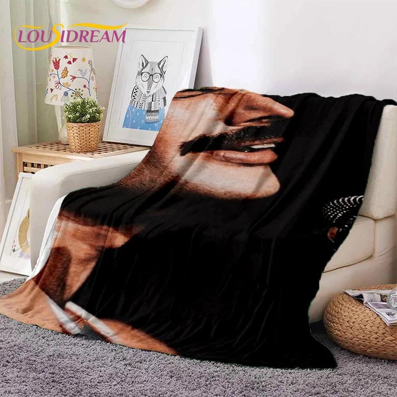 Klassiker Queen-Rockband Freddie Weiche Flanelldecke für Betten Schlafzimmer Sofa Picknick, Überwurfdecke zum Zudecken Outdoor-Freizeit Geschenk