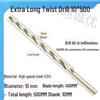 Extra Long 5060 Cm Twist Drill Bit, 500mm High-Speed Steel, Straight Shank for Deep Hole Drilling In Stainless Steel, Wood, 468 Industrial Series.