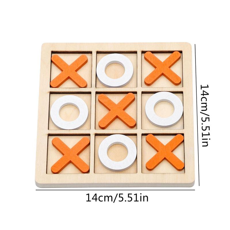 Xo Board Game Wooden Board Toy Parent-child Interaction Children's Game Development Intelligence Puzzle Desktop Toy Chess Gifts