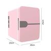 6L Car Mini Fridge Beauty Cosmetics Mask Makeup Skincare Refrigerator Semiconductor USB Heated Cooling Dormitory Refrigerator