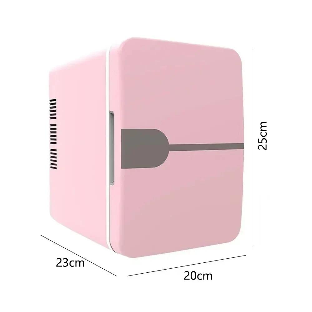 6L Car Mini Fridge Beauty Cosmetics Mask Makeup Skincare Refrigerator Semiconductor USB Heated Cooling Dormitory Refrigerator