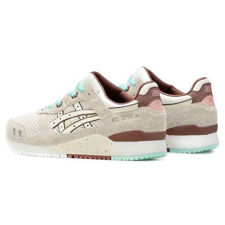 Nice Kicks x ASICS Gel Lyte 3 OG Nice Cream Unisex Sneakers Ivory Brown 1201A460-750