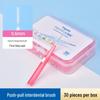 Medical Clean I-Type Interdental Brush: Soft, Telescopic Bristles for Orthodontic & Periodontal Care, 30-Piece Box