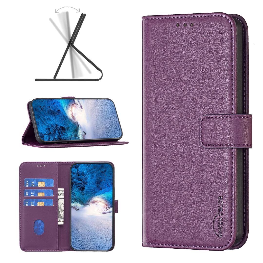 

Магнітний шкіряний чохол Wallet Card Slot для iPhone 15 14 13 12 Pro Max Xs Max Xr 8 /Samsung S24 S23 S22 S21 Ultra Plus A14 A13 A54 A53 A52 Samsung A55 5G темно-фіолетовий колір