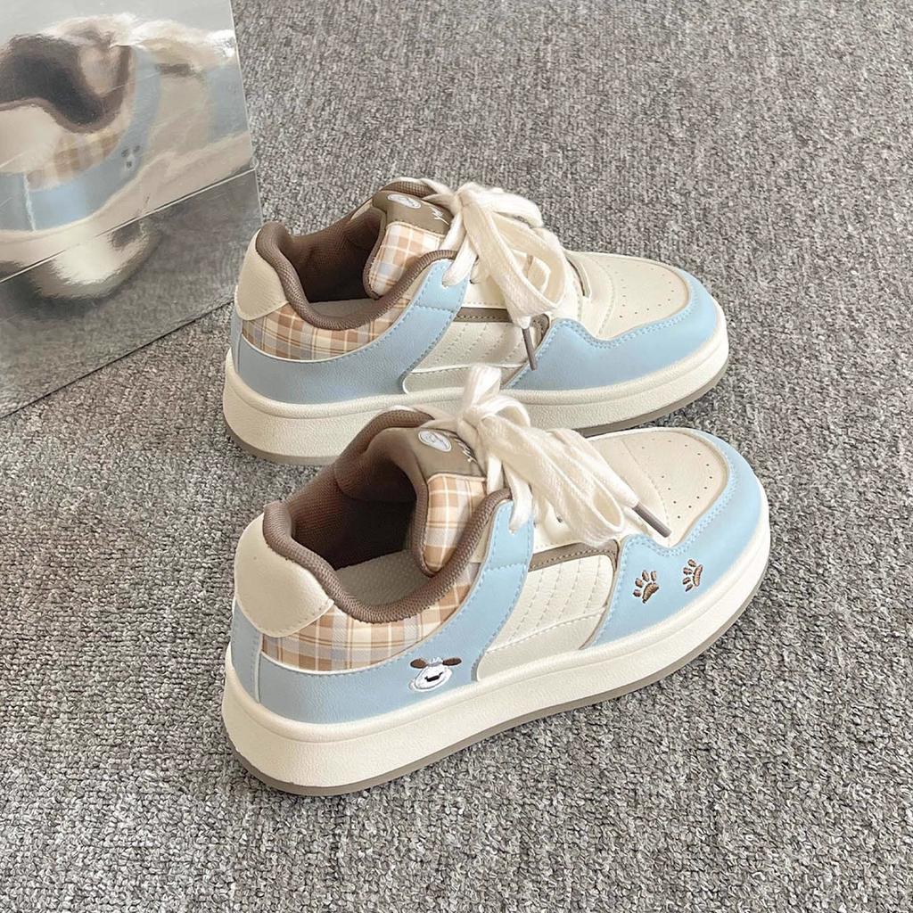 Platform white shoes women's new autumn and winter super fire board shoes children's shoes versatile and lightweight student bread shoes