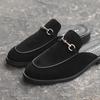 Pascologen MS2559-BKS Horsebit Bloafer Kyle Black Suede-MS2559-BKS