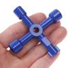 4-Way Multi-Functional Key For Electric Water Gas Meter Box Opening Key