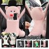 2 In1 Creative Cartoon Car Tissue Box Auto Seat Hanging Type Cute Plush Tissue Holder Armrest Box Plastic Storage Garbage