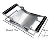Batticarne Manuale Portatile Veloce Batticarne Acciaio Inossidabile Batticarne per Bistecche Utensili da Cucina Grigliata Formatore di Hamburger di Manzo