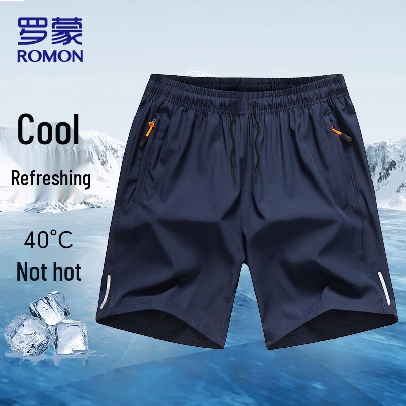ROMON Men s Ice Silk Quick-Dry Sports Shorts 5XL