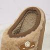 Pantofole Invernali Peluche con Suola Spessa per Donne Casa Interna Piattaforma Chunky Pantofole Soffici Donna Antiscivolo Calde Coppie Scarpe di Cotone