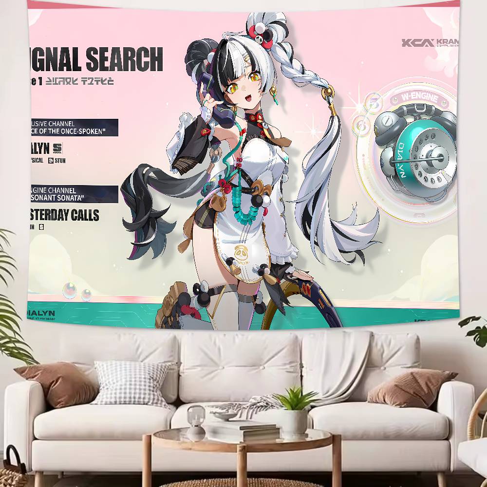 Fashion New Zenless Zone Zero Season 2 Cute Pretty Hot Girl Dialyn Tapestry Wall Hanging Wall Tapestries Wall Hanging Sheets