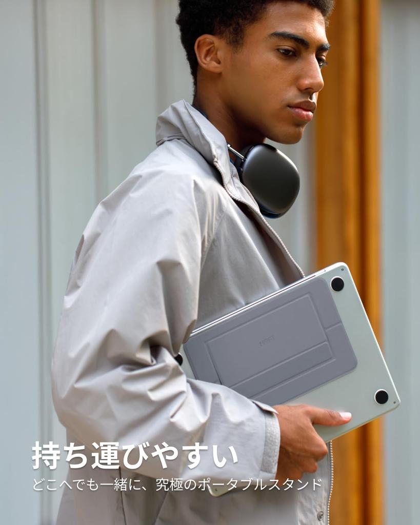 MOFT Direct Laptop Hohl Leicht Verstellbar für bis zu und Luftstrom [Offizieller Shop] Ständer, Design, Tragen, Faltbar, Ultra-Schlank, Stabil, 15° & 25°,