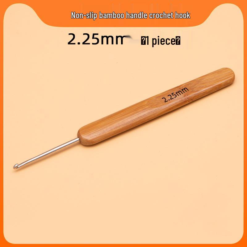 Carbonized Bamboo Crochet Yarn & Knitting Tool Set with Extra-Fine Old-Fashioned Bamboo Handle Set