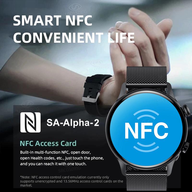 Nfc Bluetooth Anruf Damen Smartwatch Herren Amoled 390*390 Hd Bildschirm Always-On-Display Uhren Wasserdichte Smartwatch Für Xiaomi