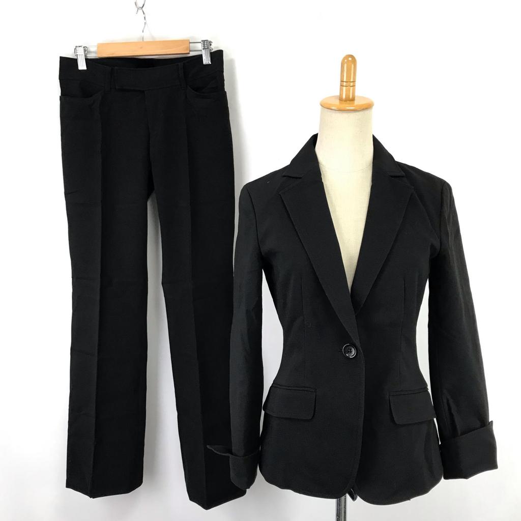 Made In Japan LAUTREAMONT Pants Suit Set M Women Black Single Jacket(USED)