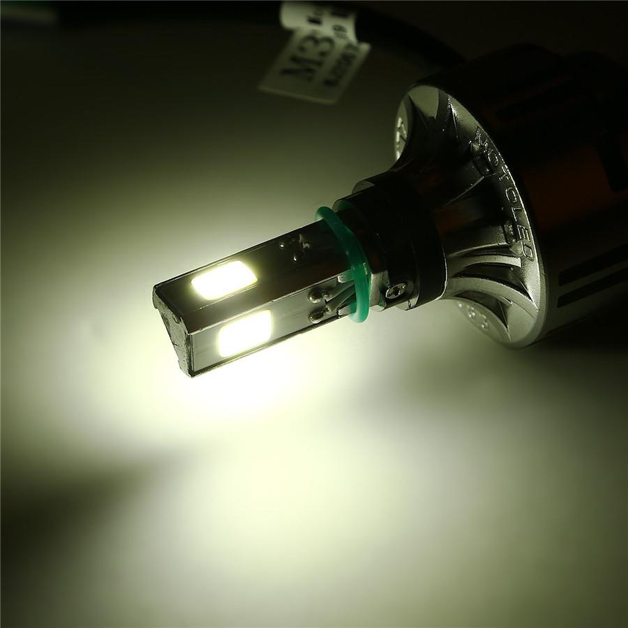 6500K 32W 3000LM COB LED HID White 360° Hi/Lo Beam H4 Motorcycle Headlight Front Light Bulb Lamp NEW