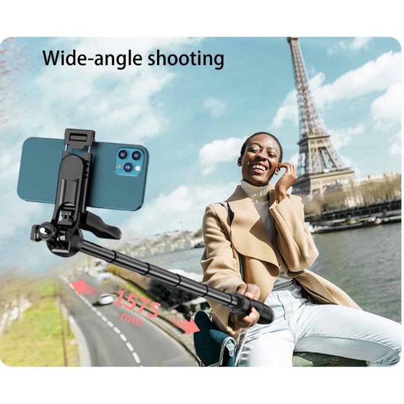Extendable Phone Tripod Selfie Stick With Wireless Remote Bluetooth-Compatible For Travel Photography