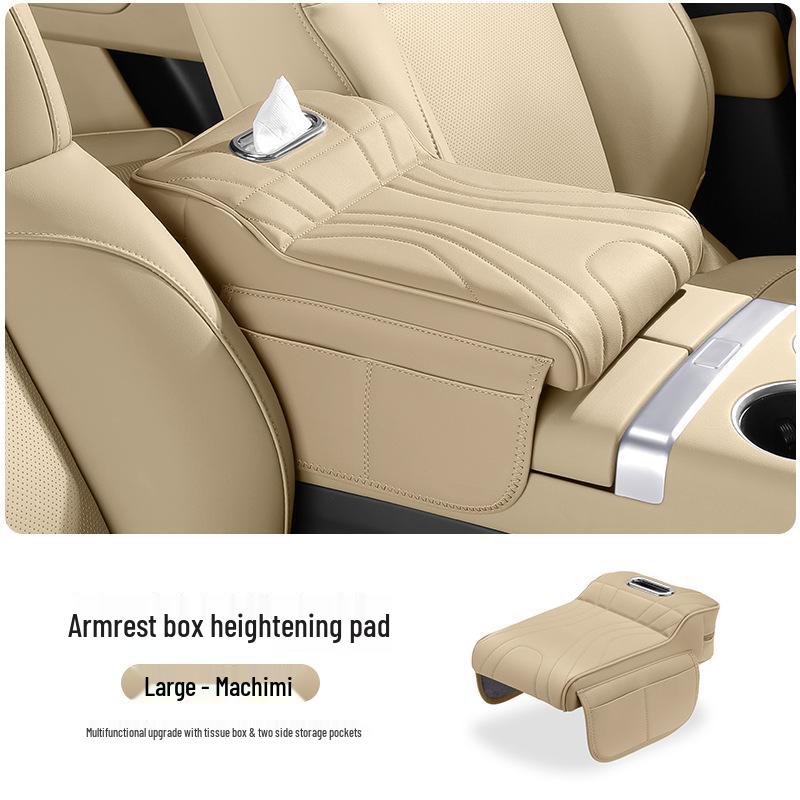Universal Car Central Armrest Pad: Elevated Elbow Support & Protective Cover