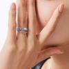 Elegant Cold Aesthetic Chain Zircon Ring For Women Unique Fashion Piece Statement