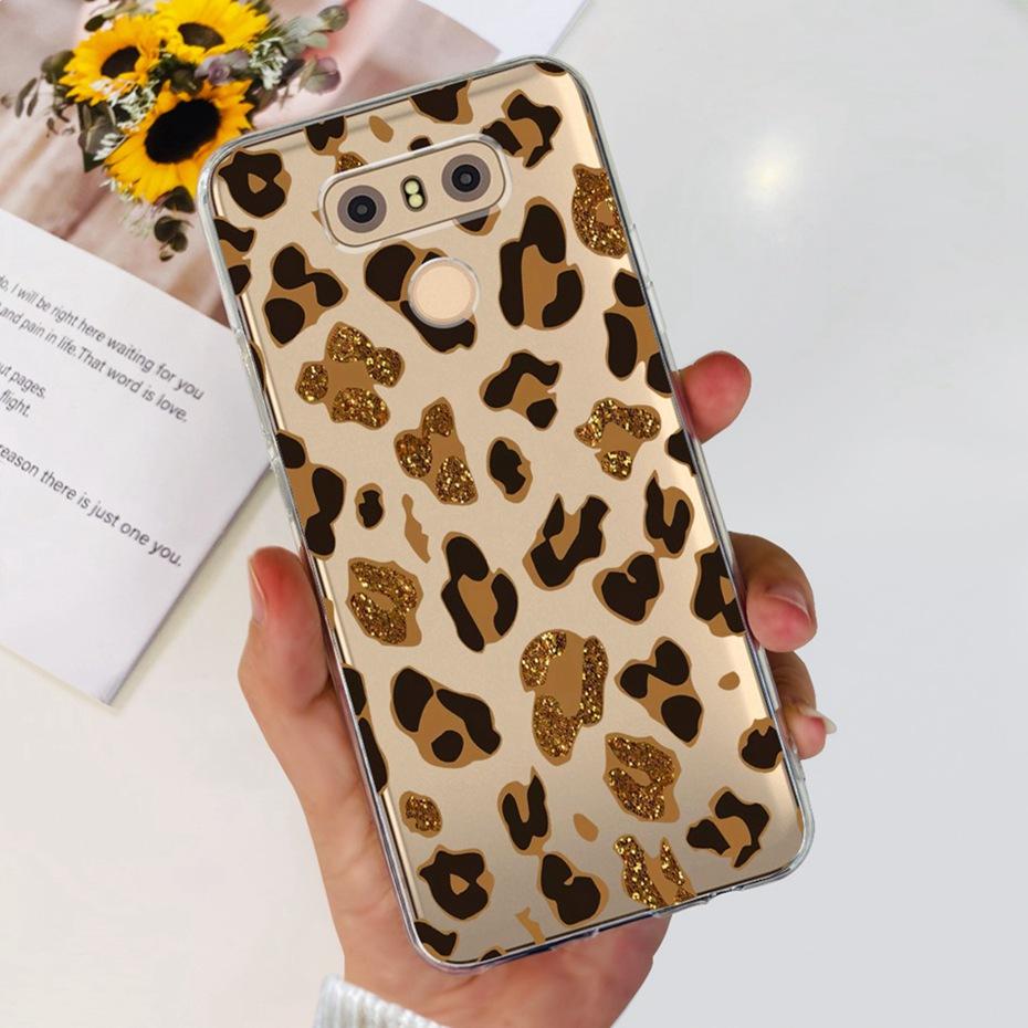 Case For LG Q6 Plus H870 H871 G600L G600K G600S Cute Flower Cat Pattern Soft Silicone TPU Phone Cases For LG G6 G 6 G6plus