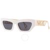 Versace Dark Grey Irregular Ladies Sunglasses Ve4432u 401 87 53