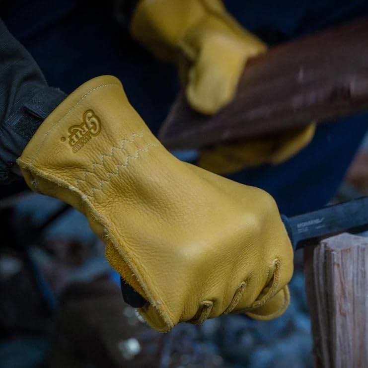 GripSwany Heritage Glove Leather Made In Size M G-1 Gloves, Japan, Yellow, (24cm)