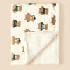 Winter Baby Blanket Swaddle Wrap Flannel Lamb Fleece Warm Quilt For Newborn Bedding Soft Baby Stroller Blanket For Newborn Hot