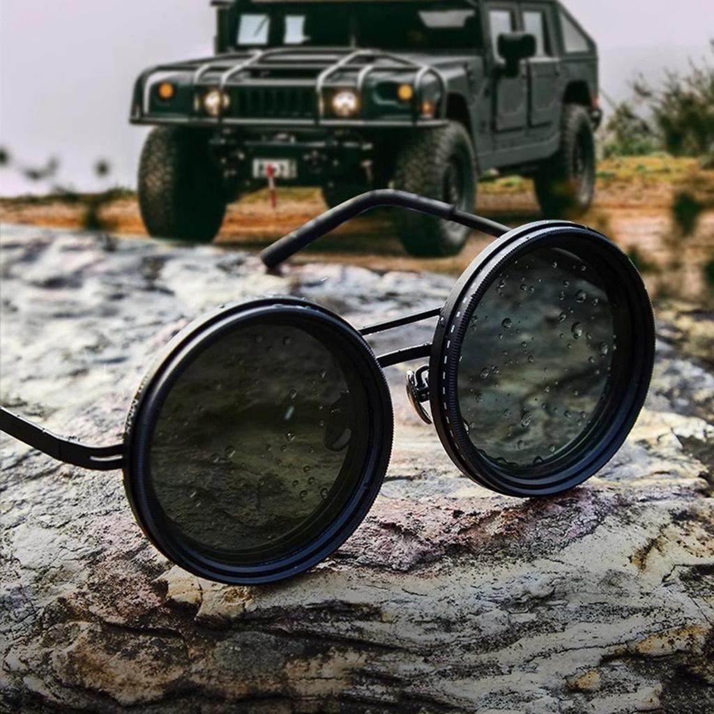 The New 9-speed Adjustable Sunglasses Are Designed By Hand. ND Glasses Are Highly Transparent and Ultraviolet Pola  rized Sunglasses.