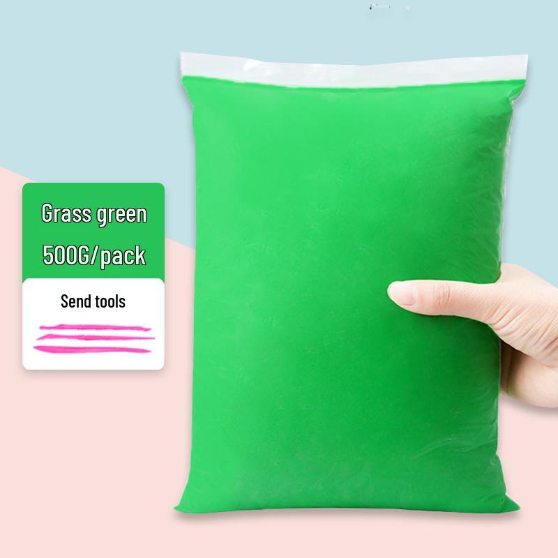 500g White Clay Play Dough for Children - DIY Craft Material for Kindergarten