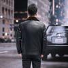 Mink velvet collar genuine leather cowhide jacket with lining mink velvet genuine leather jacket men's lapel thickened jacket winter
