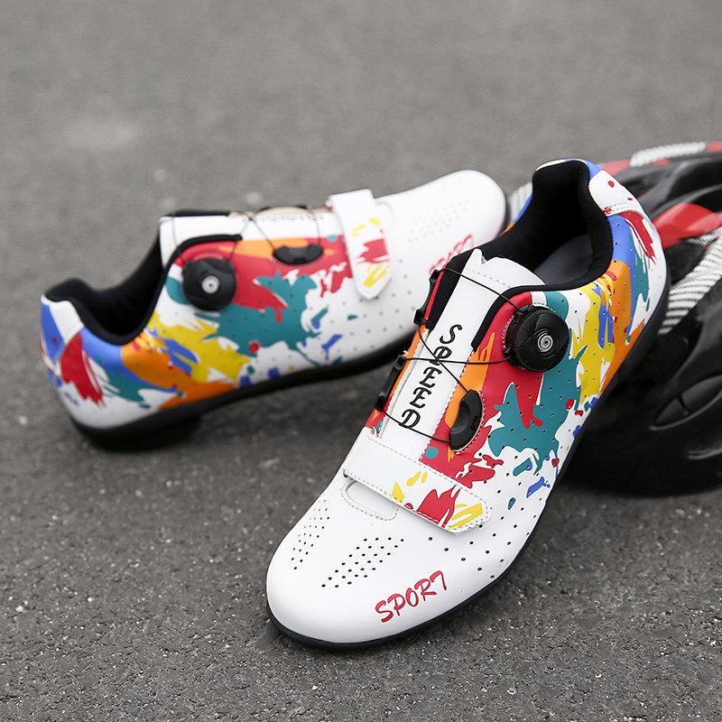 Hot Professional Athletic Bicycle Shoes Men Cycling Sneakers Outdoor Sport Rubber Self-Locking Road Bike Shoes Men sapatilha mtb